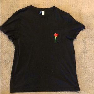 H&M black pocket tee